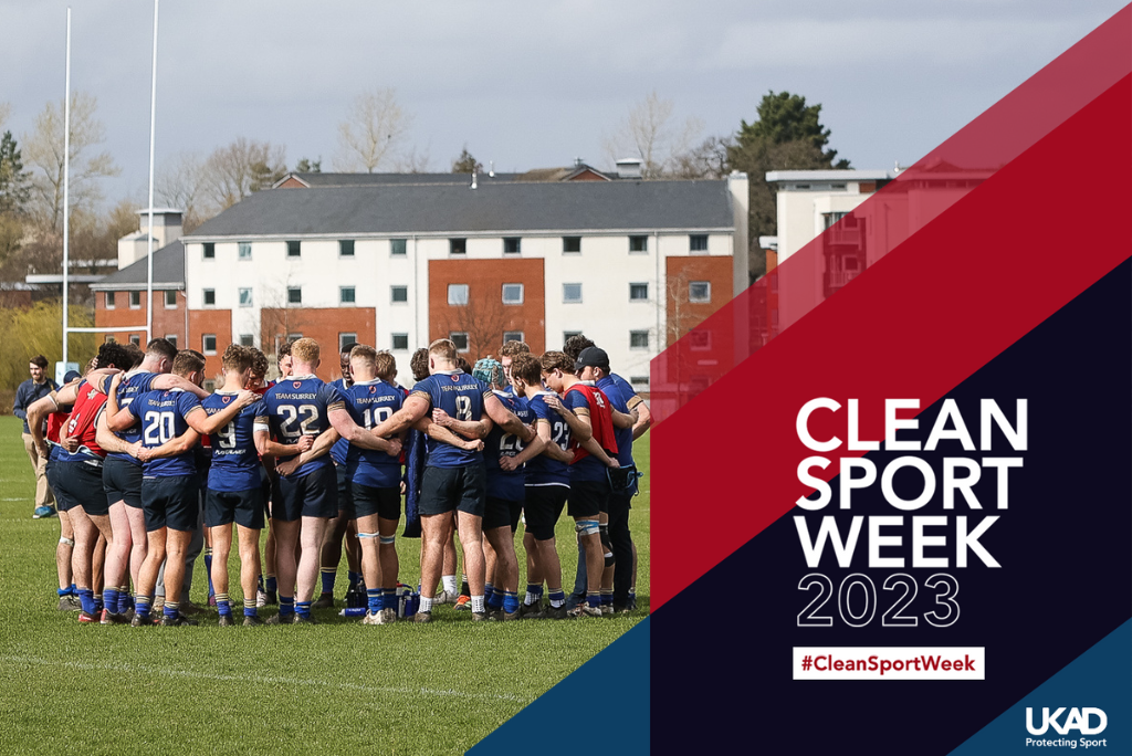 We’re part of the team, are you? Clean Sport Week starts on May 22nd!