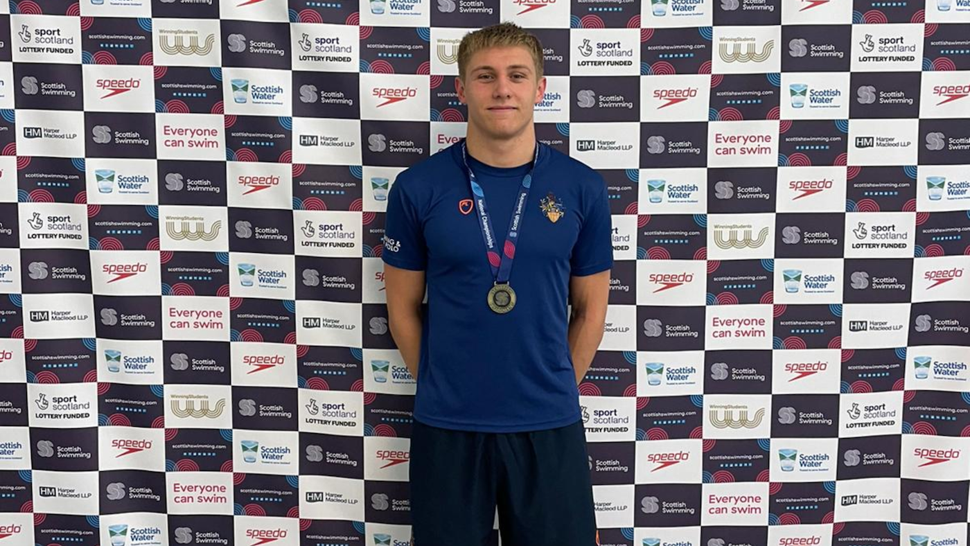 Swimmer Ewan Taylor sprints to gold at Scottish Nationals