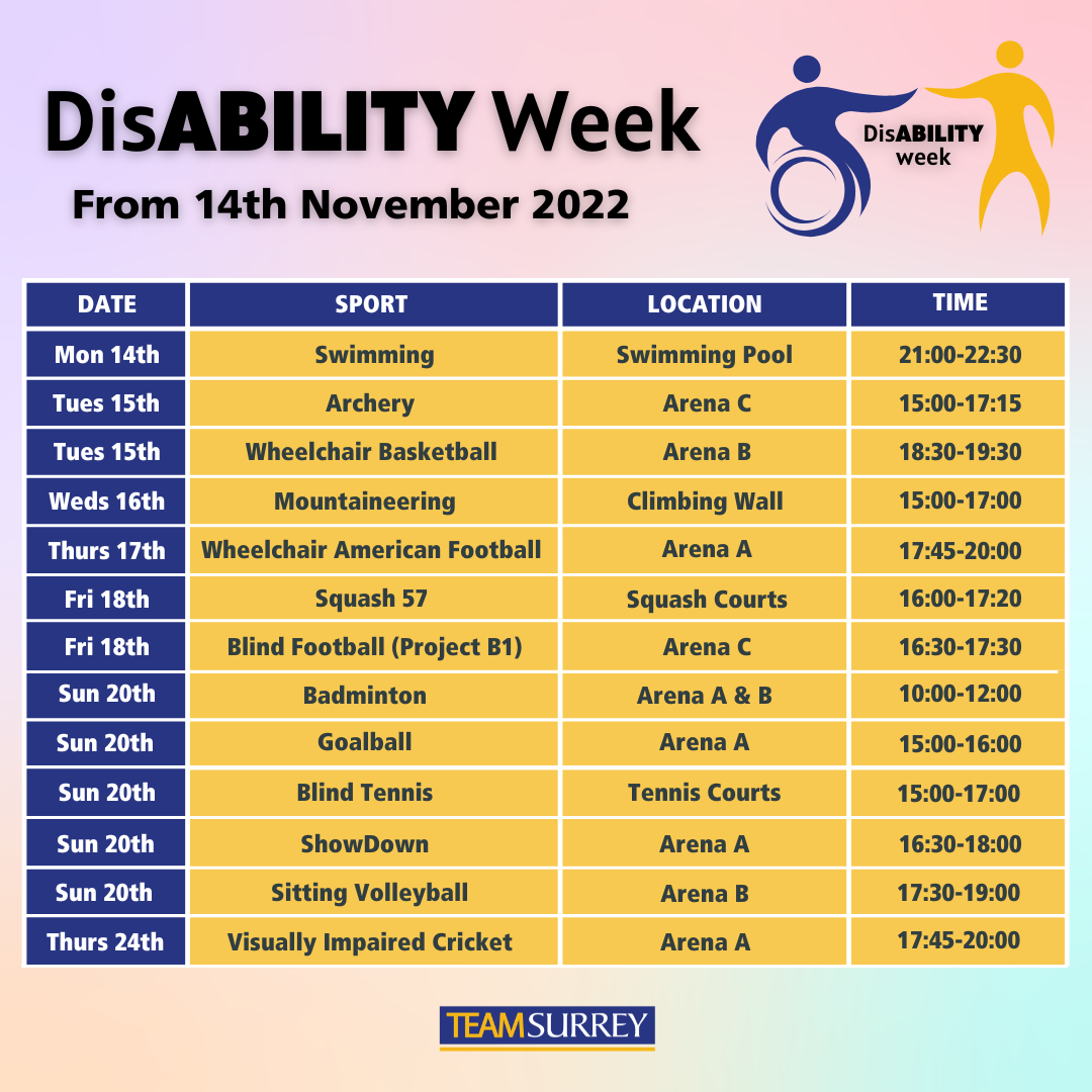 Disability Week Graphic